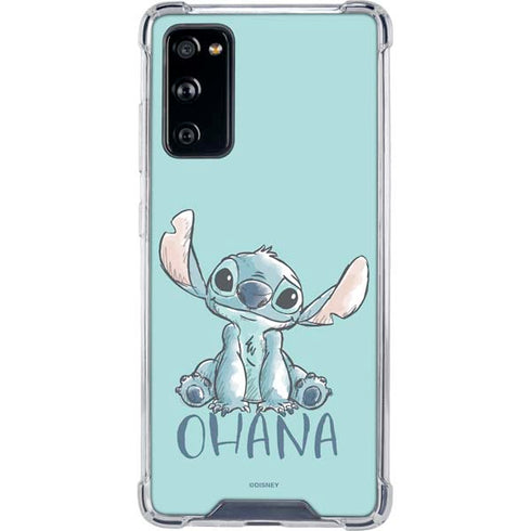 Disney Lilo and Stitch Ohana Galaxy S20 FE Clear Case